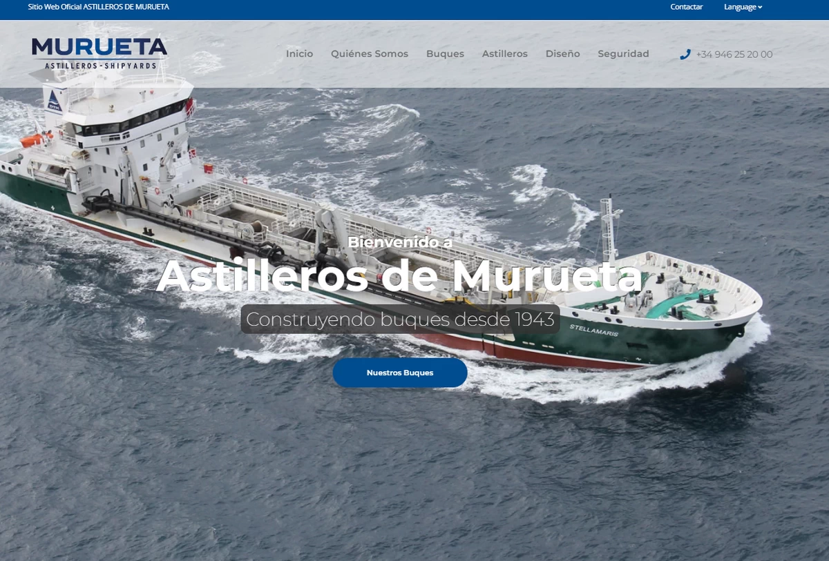 Conoce la web  Astilleros Murueta